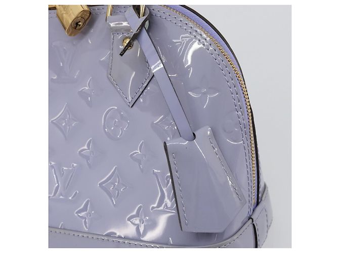 LOUIS VUITTON Borsa Alma BB Monogram Vernis 2way Purple Lila M90103 Auth mr2420A Porpora - vista 21
