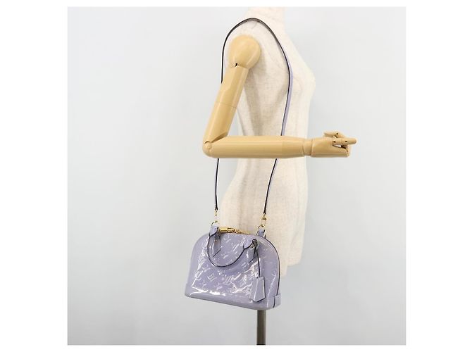 LOUIS VUITTON Borsa Alma BB Monogram Vernis 2way Purple Lila M90103 Auth mr2420A Porpora - vista 26