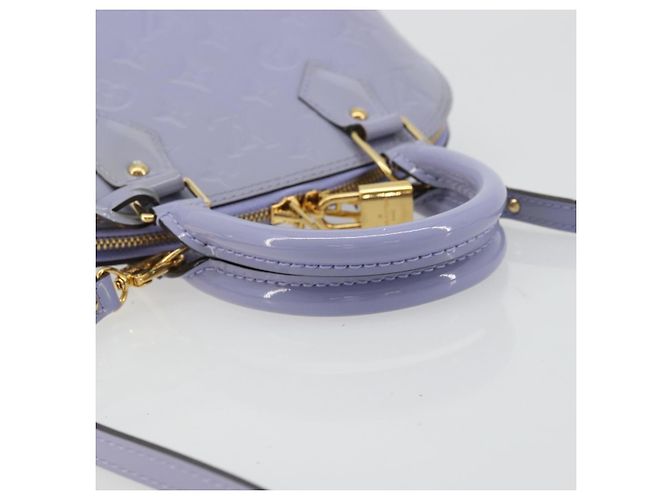 LOUIS VUITTON Borsa Alma BB Monogram Vernis 2way Purple Lila M90103 Auth mr2420A Porpora - vista 7