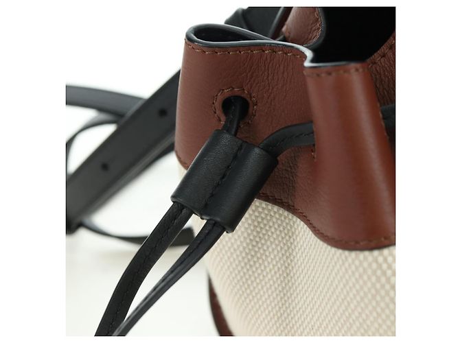 LOEWE �~ Ghibli Spirited Away Hammock Drawstring Soot Sprites Brown Auth 167292SM Marrone - vista 20
