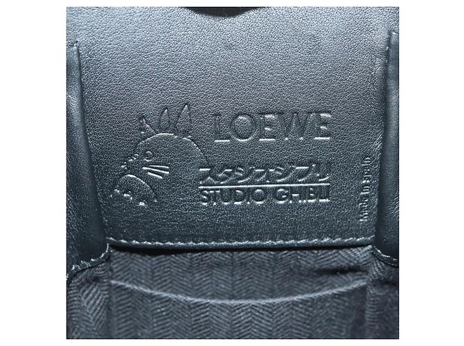 LOEWE �~ Ghibli Spirited Away Hammock Drawstring Soot Sprites Brown Auth 167292SM Marrone - vista 23