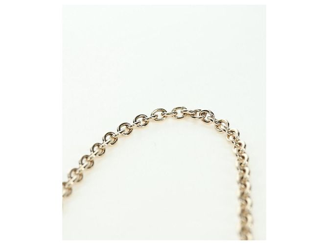 Borsa a tracolla Christian Dior Lady Dior Chain in pelle rosa oro Auth bs35063SAM D'oro - vista 7