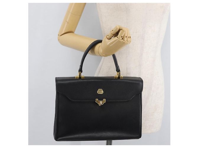Autre Marque Borsa MORABITO in pelle nera e oro Auth 178828A Nero D'oro - vista 28