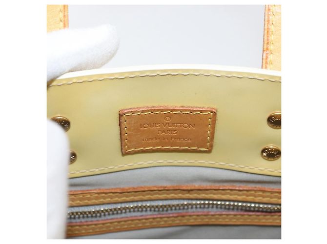 LOUIS VUITTON Borsa Monogram Vernis Reade PM Gris M91145 LV Auth BA12523 Grigio - vista 18