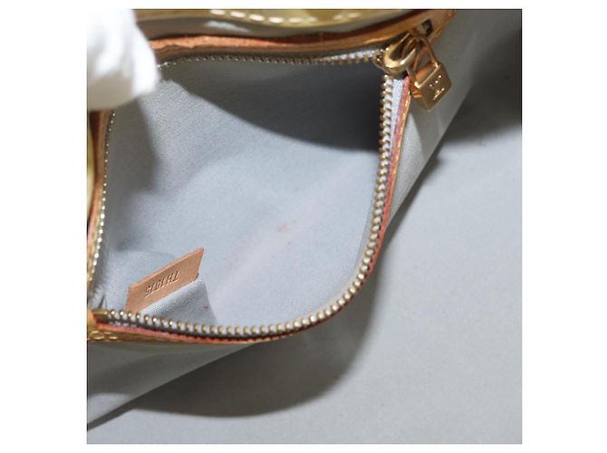 LOUIS VUITTON Borsa Monogram Vernis Reade PM Gris M91145 LV Auth BA12523 Grigio - vista 22
