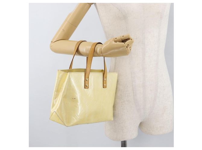 LOUIS VUITTON Borsa Monogram Vernis Reade PM Gris M91145 LV Auth BA12523 Grigio - vista 23