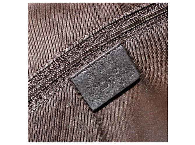 Borsa a Spalla GUCCI GG Canvas Nylon Outlet Marrone Oro 272351 Auth BA12428 D'oro - vista 17