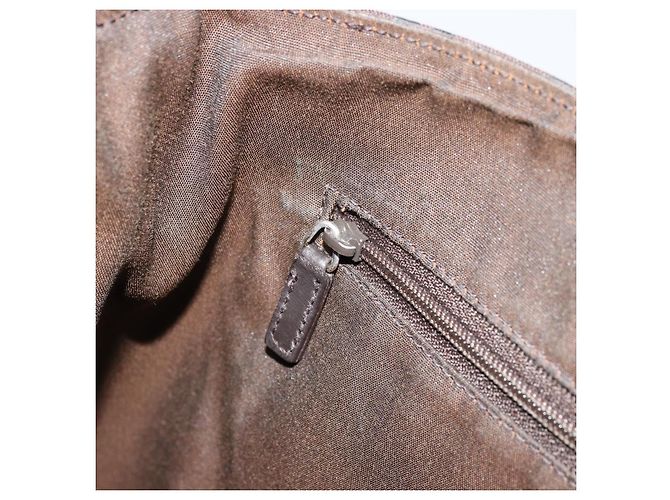 Borsa a Spalla GUCCI GG Canvas Nylon Outlet Marrone Oro 272351 Auth BA12428 D'oro - vista 20