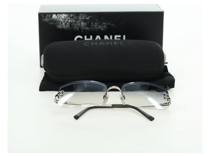 Occhiali da sole CHANEL COCO Mark in metallo, tono argento, CC Auth 179115V - vista 12