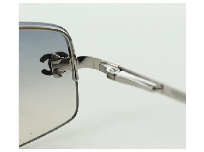 Occhiali da sole CHANEL COCO Mark in metallo, tono argento, CC Auth 179115V - vista 19