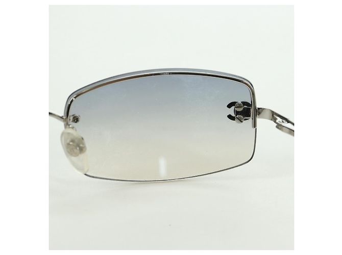 Occhiali da sole CHANEL COCO Mark in metallo, tono argento, CC Auth 179115V - vista 20