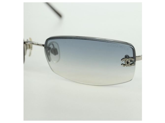 Occhiali da sole CHANEL COCO Mark in metallo, tono argento, CC Auth 179115V - vista 8