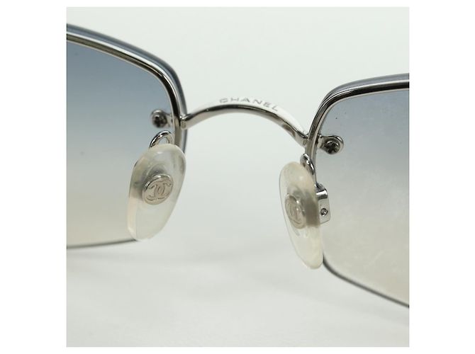 Occhiali da sole CHANEL COCO Mark in metallo, tono argento, CC Auth 179115V - vista 9