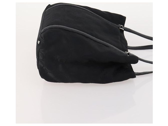 Borsa a Spalla Salvatore Ferragamo Tela Pelle 2 Set Nero Auth BA12171 - vista 4