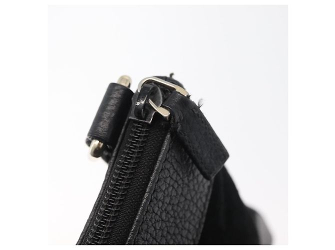 Borsa GUCCI GG Canvas Guccissima in pelle e scamosciato Outlet Nero 272396 Auth ep14504A - vista 10