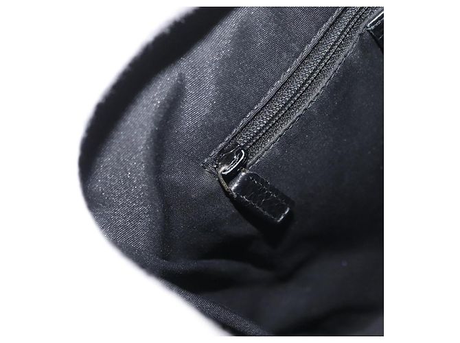 Borsa GUCCI GG Canvas Guccissima in pelle e scamosciato Outlet Nero 272396 Auth ep14504A - vista 20