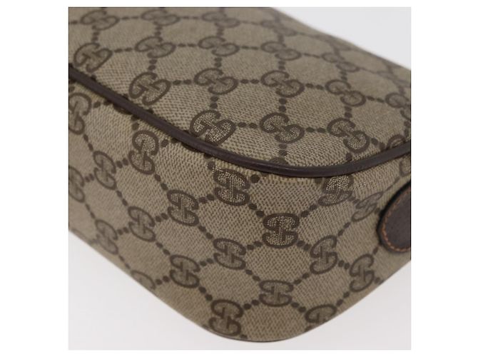 Borsa GUCCI GG Supreme Web Sherry Line PVC Beige Oro 89 02 054 Auth ep14529 D'oro - vista 17