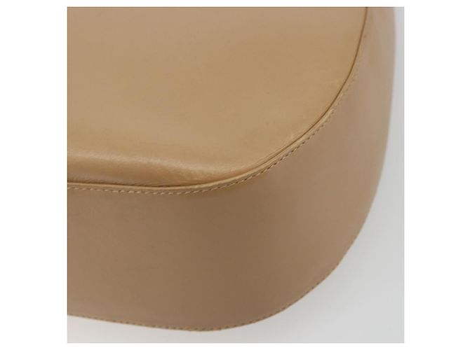 Borsa a Spalla Salvatore Ferragamo Gancini in Pelle Beige Oro Auth hk3706 - vista 14