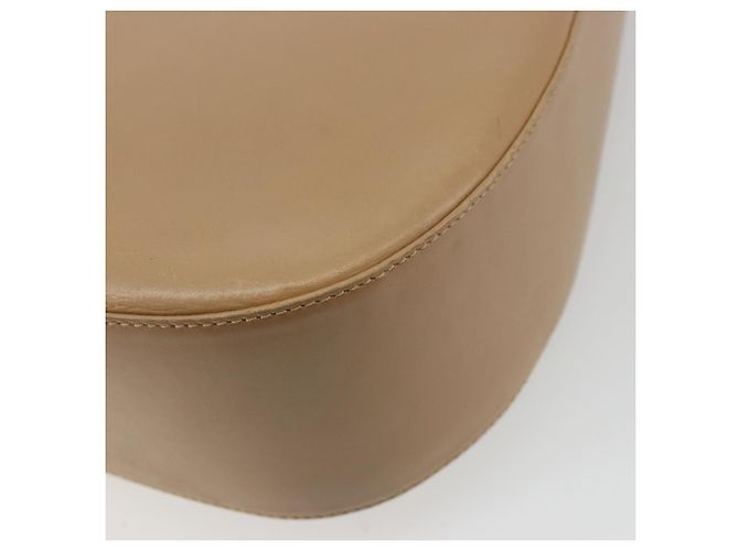 Borsa a Spalla Salvatore Ferragamo Gancini in Pelle Beige Oro Auth hk3706 - vista 16