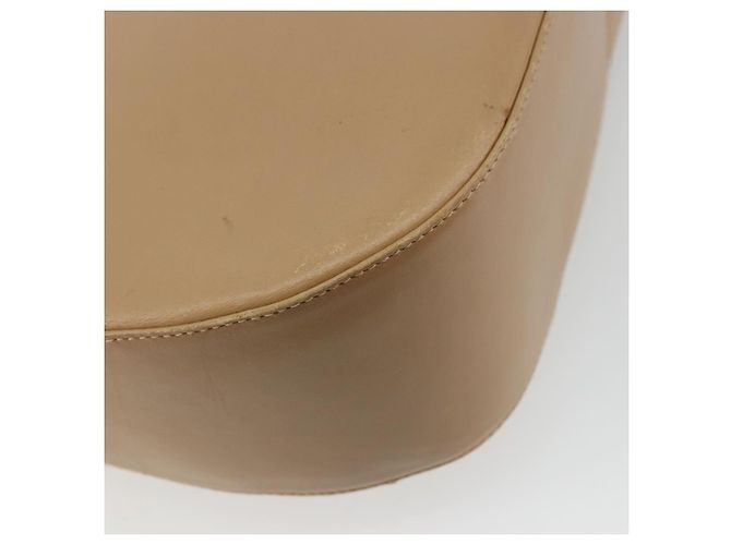 Borsa a Spalla Salvatore Ferragamo Gancini in Pelle Beige Oro Auth hk3706 - vista 17