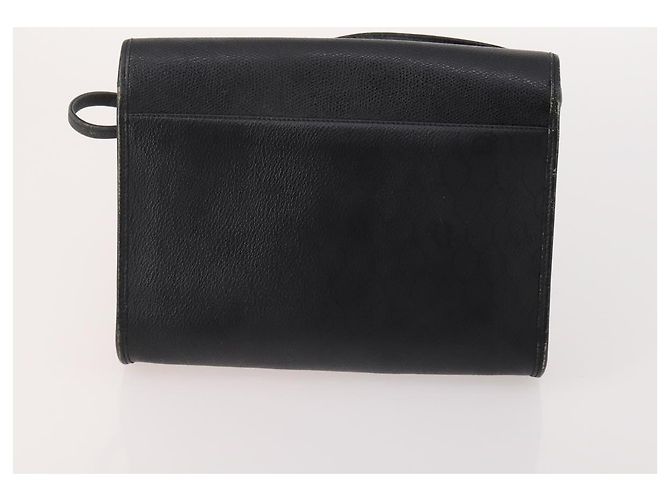 Borsa Christian Dior Honeycomb Canvas Pelle PVC 5 Set Nero Marrone Auth fm5352 Blu navy - vista 13