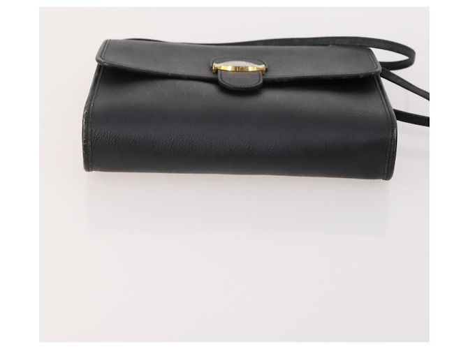 Borsa Christian Dior Honeycomb Canvas Pelle PVC 5 Set Nero Marrone Auth fm5352 Blu navy - vista 15