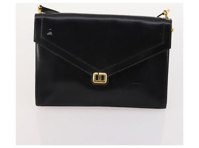 Borsa Christian Dior Honeycomb Canvas Pelle PVC 5 Set Nero Marrone Auth fm5352 Blu navy - vista 22