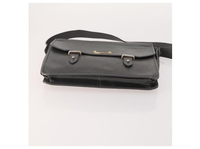 Borsa Christian Dior Honeycomb Canvas Pelle PVC 5 Set Nero Marrone Auth fm5352 Blu navy - vista 5