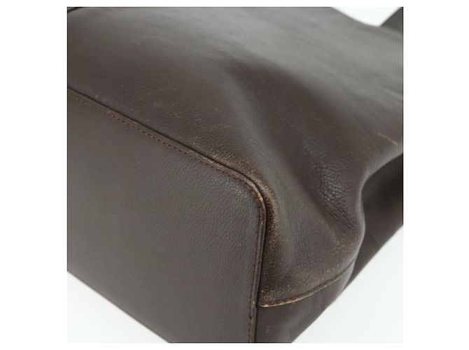 Borsa a mano BURBERRY in pelle marrone oro Auth 179281A D'oro - vista 15