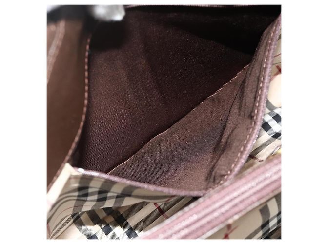 Borsa a mano BURBERRY in pelle marrone oro Auth 179281A D'oro - vista 20