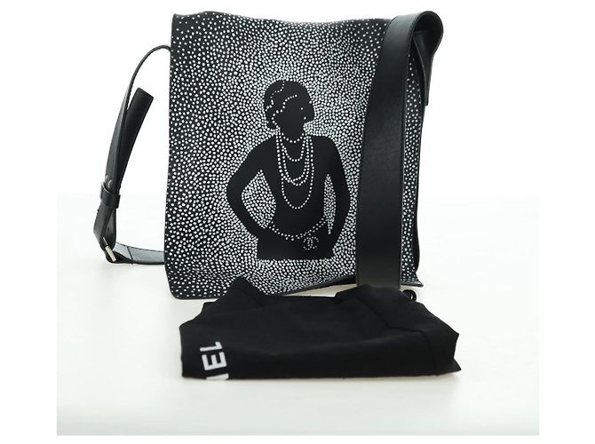Borsa a Spalla CHANEL Coco Mademoiselle in Pelle Nera con CC Argentato Autentica 178522SAM Nero Argento - vista 12