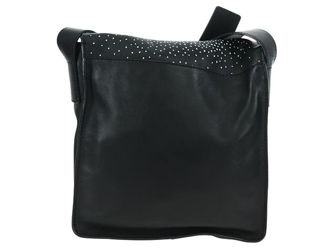 Borsa a Spalla CHANEL Coco Mademoiselle in Pelle Nera con CC Argentato Autentica 178522SAM Nero Argento - vista 2