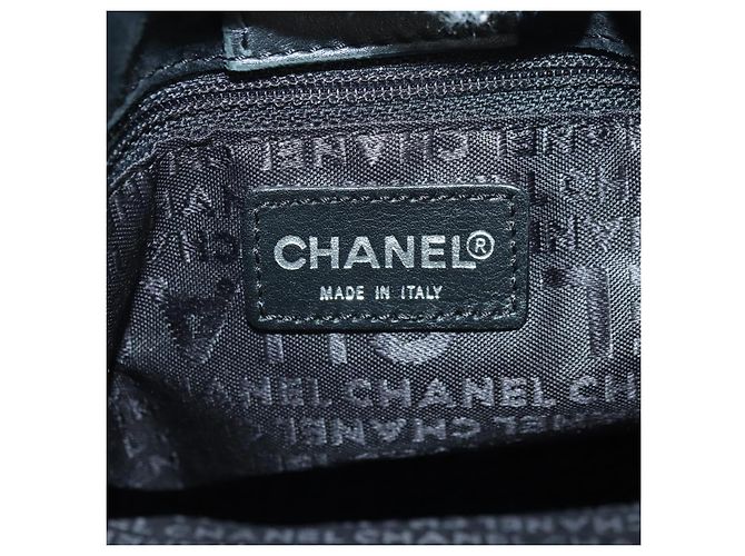 Borsa a Spalla CHANEL Coco Mademoiselle in Pelle Nera con CC Argentato Autentica 178522SAM Nero Argento - vista 23