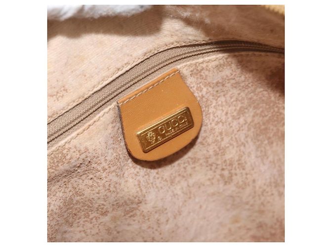 Borsa GUCCI Micro GG Supreme in PVC Beige Oro 002 115 0165 Auth 179378 D'oro - vista 19