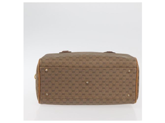 Borsa GUCCI Micro GG Supreme in PVC Beige Oro 002 115 0165 Auth 179378 D'oro - vista 5