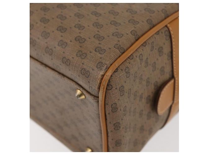 Borsa GUCCI Micro GG Supreme in PVC Beige Oro 002 115 0165 Auth 179378 D'oro - vista 9