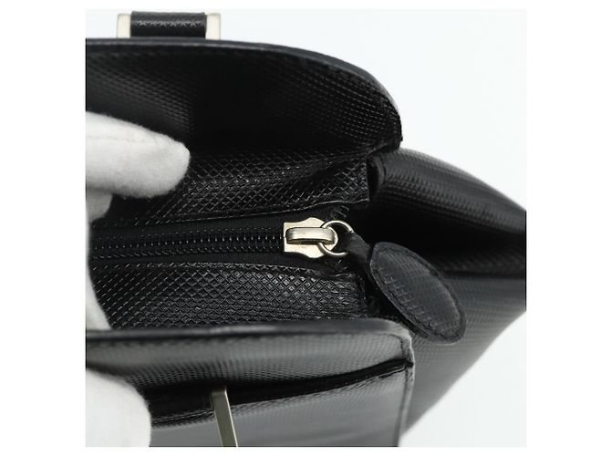 Borsa BOTTEGA VENETA in pelle nera argento Auth ka4346 Nero - vista 10