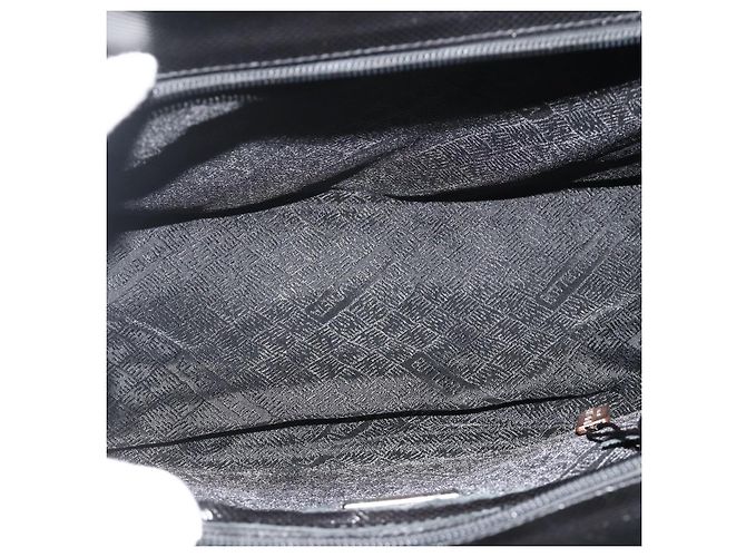 Borsa BOTTEGA VENETA in pelle nera argento Auth ka4346 Nero - vista 11