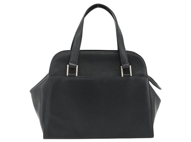 Borsa BOTTEGA VENETA in pelle nera argento Auth ka4346 Nero - vista 13