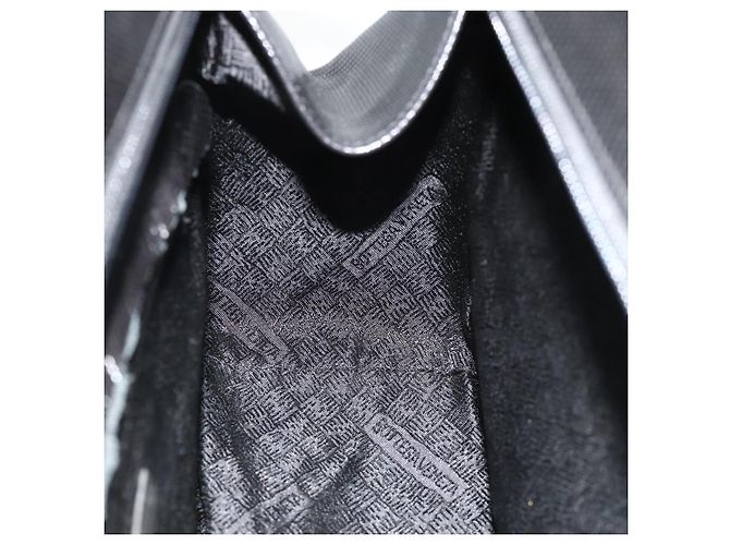 Borsa BOTTEGA VENETA in pelle nera argento Auth ka4346 Nero - vista 19
