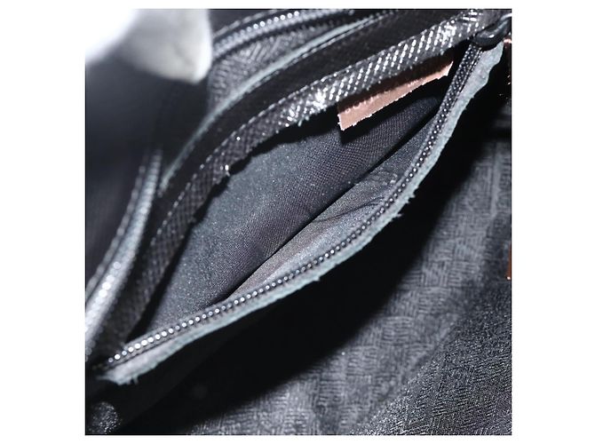 Borsa BOTTEGA VENETA in pelle nera argento Auth ka4346 Nero - vista 22