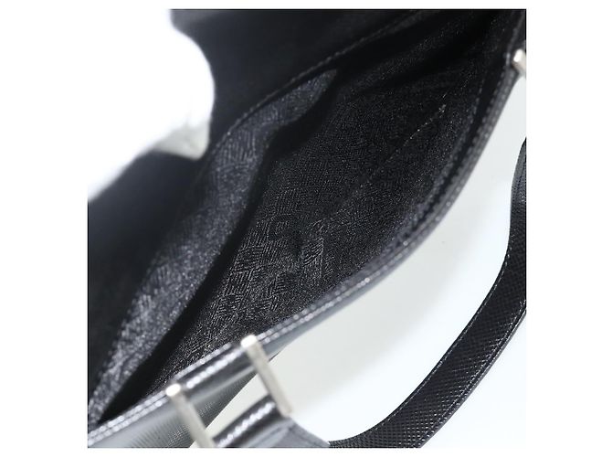Borsa BOTTEGA VENETA in pelle nera argento Auth ka4346 Nero - vista 23