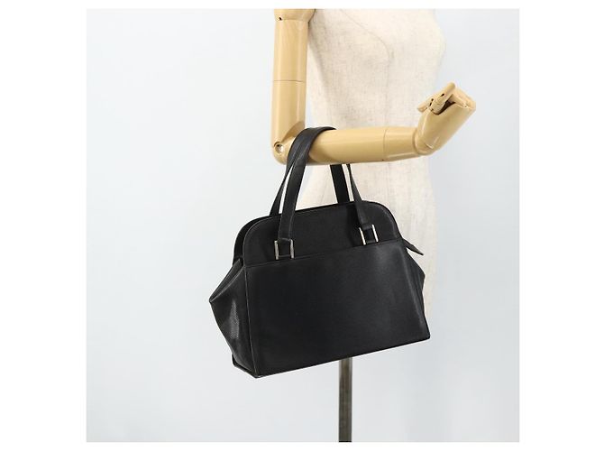 Borsa BOTTEGA VENETA in pelle nera argento Auth ka4346 Nero - vista 25