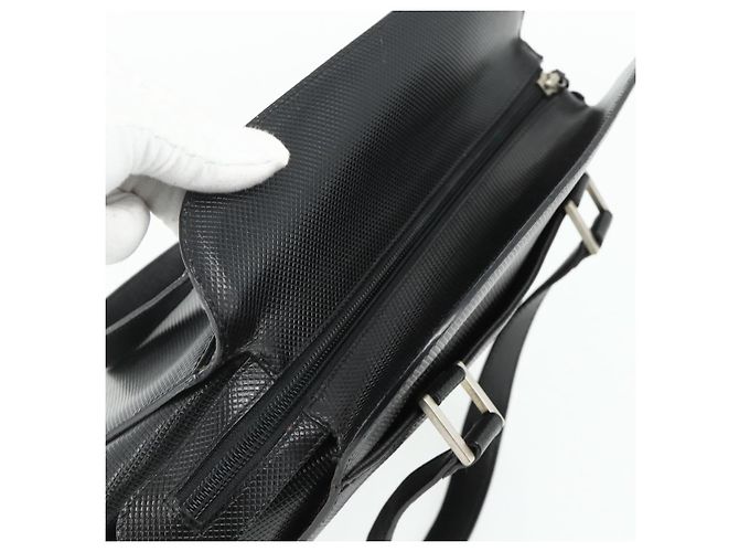 Borsa BOTTEGA VENETA in pelle nera argento Auth ka4346 Nero - vista 6