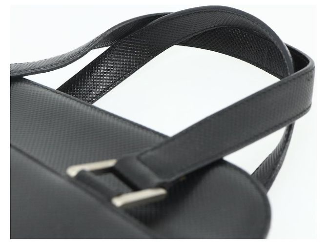 Borsa BOTTEGA VENETA in pelle nera argento Auth ka4346 Nero - vista 8