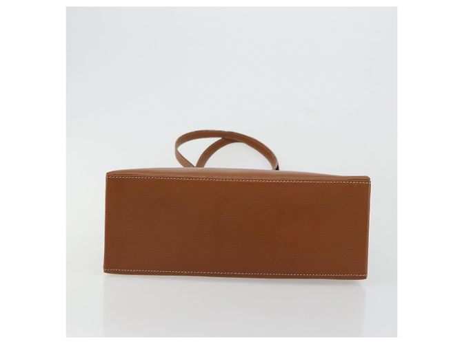 LOEWE Velazquez Shoulder Bag Pelle Marrone Oro Auth ka4263 D'oro - vista 5