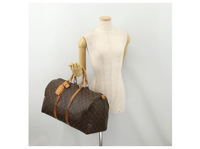 LOUIS VUITTON Monogram Keepall 50 Boston Bag M41426 LV Auth bs35015 Monogramma - vista 24