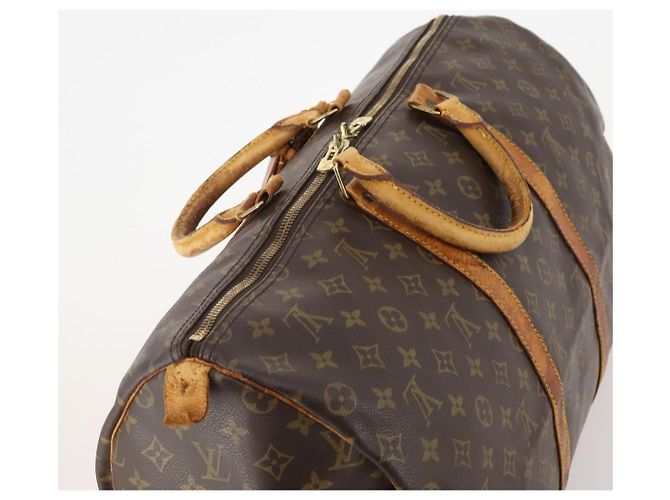LOUIS VUITTON Monogram Keepall 50 Boston Bag M41426 LV Auth bs35015 Monogramma - vista 6