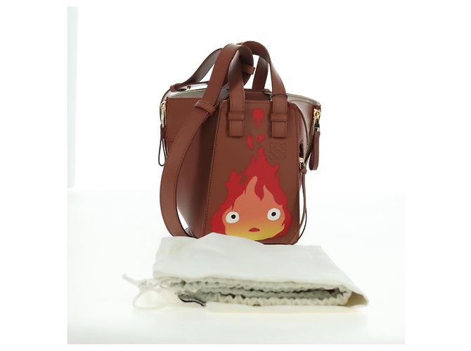 LOEWE × Ghibli Howl's Hammock Calcifer Bag Pelle 2way Oro Autentico 167309SM - vista 12
