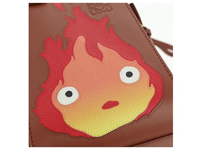 LOEWE × Ghibli Howl's Hammock Calcifer Bag Pelle 2way Oro Autentico 167309SM - vista 21